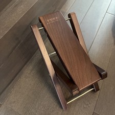 PUNK Wooden Guitar Foot Rest Stool 4-Level Adjustable Height Walnut MA-39-A