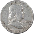 1950 Franklin Half Dollar Circulated Silver 50c Coin Collectible