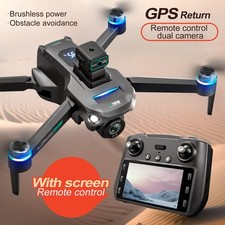 NEW S159 RC Drone GPS FPV 4K HD Dual Camera 360° Obstacle Avoidance Smart Follow