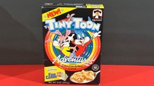 Quaker's Tiny Toon Adventures FULL Cereal Box with Fan Cards & Case-1990