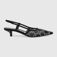 Gucci GG Crystal Slingback Pumps PLEASE REQUEST YOUR SIZE BEFORE PURCHASING
