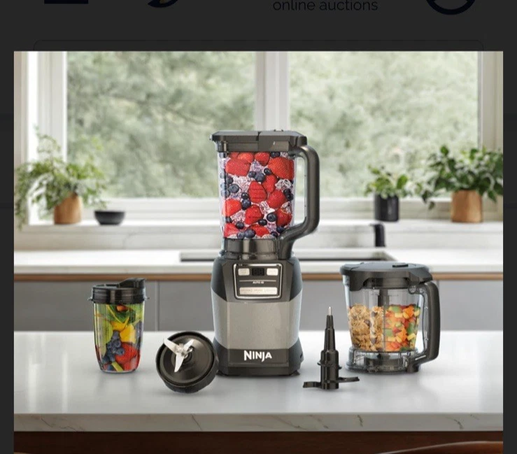 Ninja Blender, Compact Kitchen System, 1200W, 3 Functions
Opens in a new window or tab