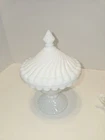 Westmoreland Milk Glass Candy Dish With Lid Vintage