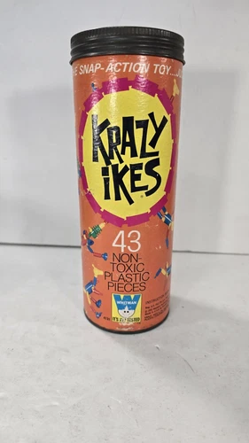 Krazy Ikes Vintage Toy by Whitman Co.  Original Can Made in USA 1971 Incomplete 