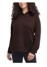 Danskin Womens Espresso Heather Melange Hoodie Size L