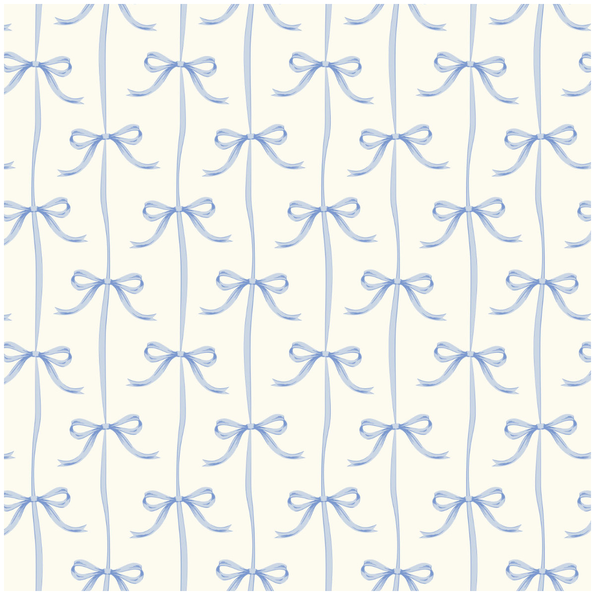 Blue Bows Wallpaper Pink Ribbons Nursery Living Room Girls Bedroom Feature Wall