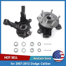 Front Steering Wheel bearing Steering Knuckles Wheel Hub for 07-12 Dodge Caliber