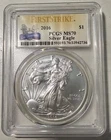 2016 American Silver Eagle PCGS MS70, FIRST STRIKE, 30th Anniversary Label