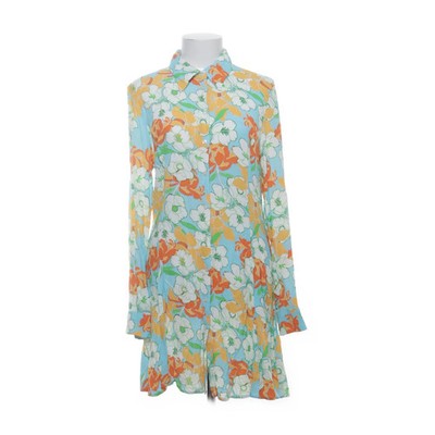 Mudo Collection, Blusenkleid, Größe: XL, Blau/Mehrfarbig, Viskose, Blumen #UO0