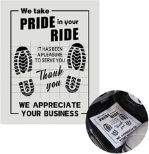 100Pcs Paper Floor Mats for Cars, Disposable White Automotive Floor Mats Kraft P