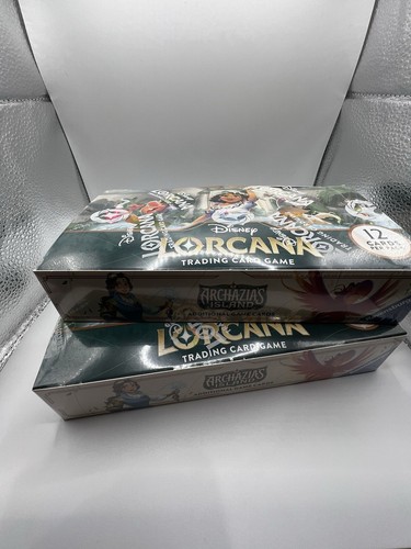 2 Disney Lorcana Archazia's Island Booster Boxes Displays - SEALED