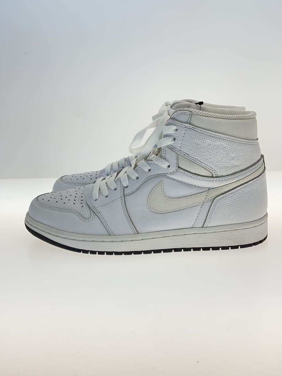 Size 10 - Air Jordan 1 Retro OG High White Perforated for