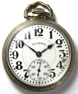 1928 Illinois Bunn Special Type 3 60 HR 16s 21j Gold Filled Pocket Watch - Runs