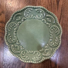California Pantry Classic Ceramics 6” Round Dessert Appetizer Plate Green