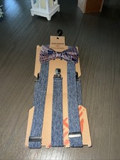 Dockers Bow Tie And Suspenders Set Gray