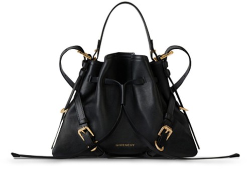 GIVENCHY Small Voyou Black Leather Shoulder Bag New & Authentic