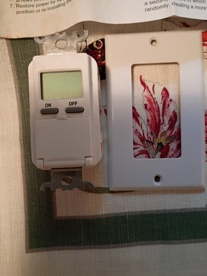 Utilitech TM-097 Digital In-Wall Timer Light Switch 120V 15A White w/Plate