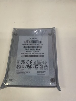 Sandisk 2TB SAS SSD SDLLOC6R-020T-5C10 DOPE1920S5xnNMRI 762770-003 TXA2E2