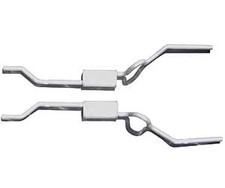 PYPES SGA29R Race-Pro Crossmember-Back Exhaust System 1970-71 GTO 409 2.5 Stainl