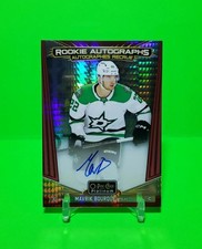 2024-25 O-PEE-CHEE PLATINUM ROOKIE AUTOGRAPHS MAVRIK BOURQUE RED PRISM #'D 01/30