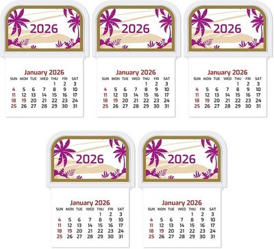 5 Pcs 2026 Mini Stick on Calendar Peel and Small Wall... 