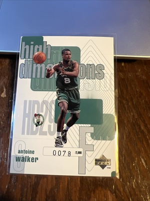 #ad Antoine Walker 1997 98 Upper Deck High Dimensions #HD29 2000 Boston Celtics $5.09