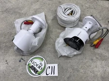 2 Wisenet SDC-89445BF 5MP Surveillance Digital Color Bullet Cameras Weatherproof