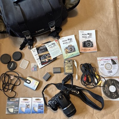 Canon DS126151 EOS Digital Rebel XTi Camera With ESF 18-55 Lens 2 Batteries Case