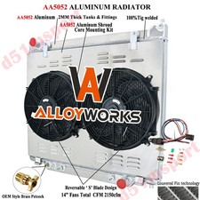 4 Row Radiator Shroud Fan For 1995-1997 Ford ...