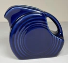 Fiesta Fiestaware Cobalt Blue Mini Disc Pitcher 5oz 3.25”