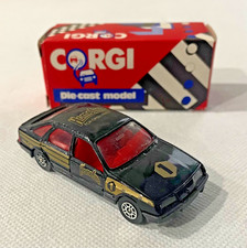 Corgi Juniors Ford Sierra 2.3 Ghia Black - Homefire (1985) Made in Great Britain