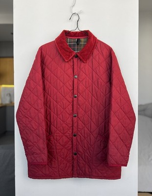 Barbour Classic Eskdale Quilted Jacket Men's M Cranberry Red