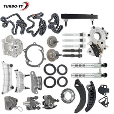 Timing Chain Kit Oil Pump Water Pump VTC Solenoid For Cadillac Suzuki 07-16 3.6L