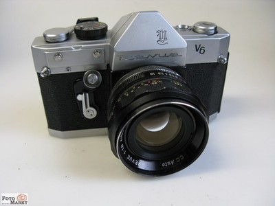 SLR-Kamera Revue V6 + Objektiv Auto 1,8/55 Spiegelreflex lens - Made in Japan