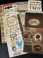 Halloween Scrapbook Stickers Mixed Brand Lot 5