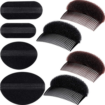 WILLBOND 8 Pcs Bump It up Volume Hair Base Set DIY Hair Styling Accessories