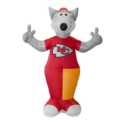Kansas City Chiefs NFL  7 Ft Tall Inflatable ''K.C. Wolf'' Mascot Tailgating Party