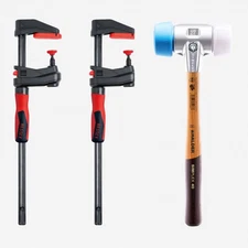 Halder Bonus Box Set SIMPLEX Mallet x Bessey Gearklamps, 3 Pieces
