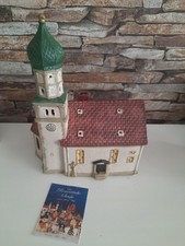 Wurm Kirche in Wasserburg am Bodensee Lichthaus Porzellan handbemalt Deko OVP