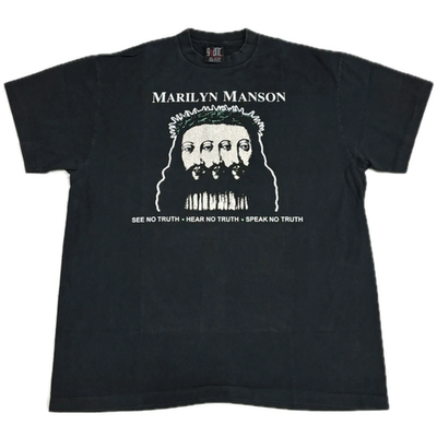 Vintage Marilyn Manson Believe Tour Shirt Adult Size XL Giant Tag Vintage Marilyn Manson Believe Tour Shirt Adult Size XL Giant Tag