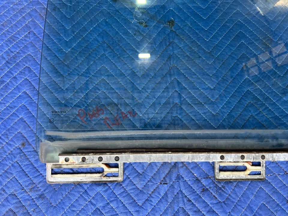 Volvo 740 940 1989-1995 sedán pasajero trasero puerta derecha ventana vidrio OEM #3855EM Foto 3 de 4