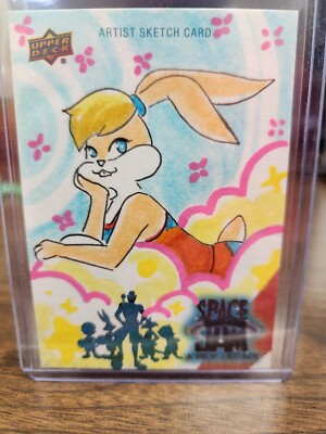 2022 upper deck space jam Lola Bunny Artist sketch 1 Of 1 *EXTREMELY RARE*