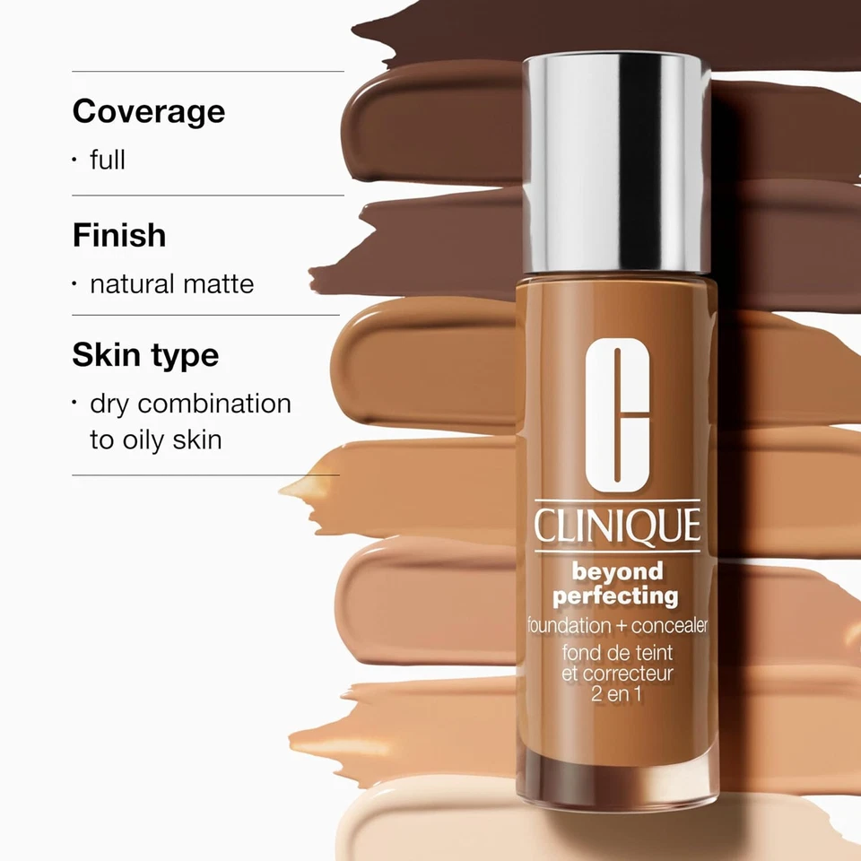 Clinique Beyond Perfecting Liquid Lightweight Full Coverage Foundation 1FL OZ - Image 4 of 4