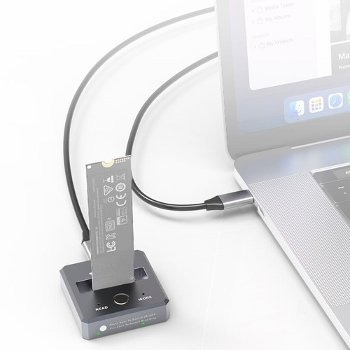 10Gbps M.2 SSD Reader For NVMe/SATA to USB-C PCIe Docking Station USB3.2 New - Picture 5 of 6