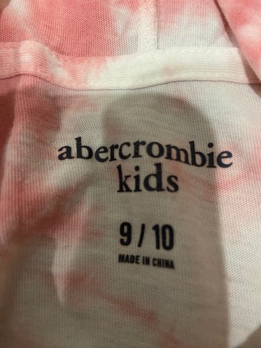 Abercrombie &Fitch Youth Girls Sweatshirt 9/10 Pick Logo Hoodie - Picture 4 of 5
