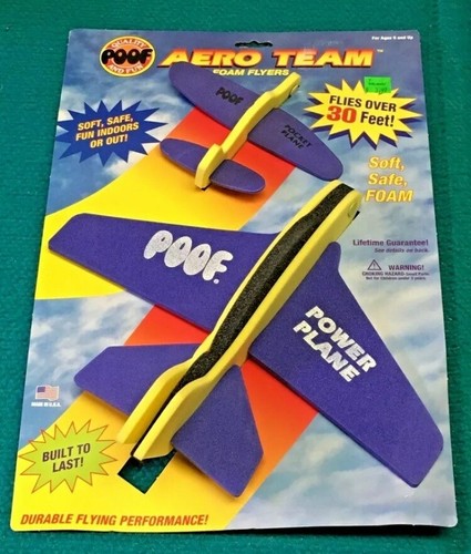 1998 Vintage/Neu: POOF "Aero Team" FOAM FLYERS @ Power & Pocket AIRPLANE