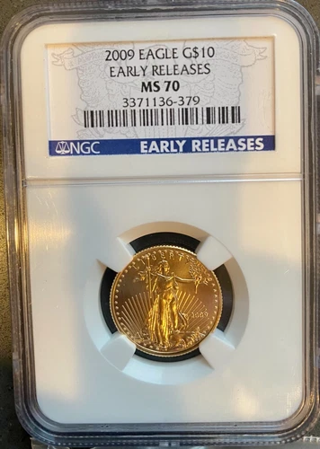 1/4 oz American Gold Eagle MS-70 NGC (2009) EARLY RELEASE