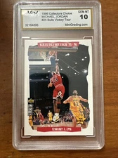 UD 1996 Michael Jordan Collectors Choice #25 Mint Grading Service GEM MT 10