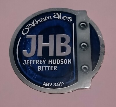 OAKHAM ALES BRAUEREI JEFFREY HUDSON BITTER JHB BIER PUMPE GRIFF CLIP ABZEICHEN 3,8 % *