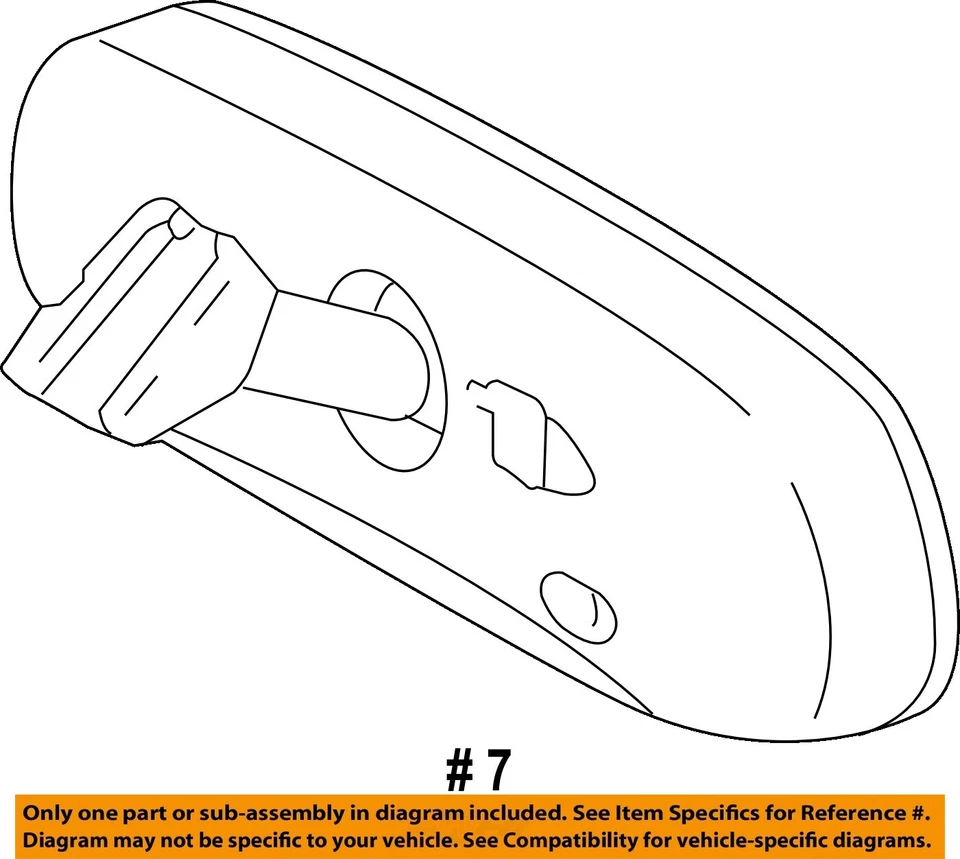 Used Front Center Interior Rear View Mirror fits: 2008 Toyota Prius automatic di - Image 4 of 4